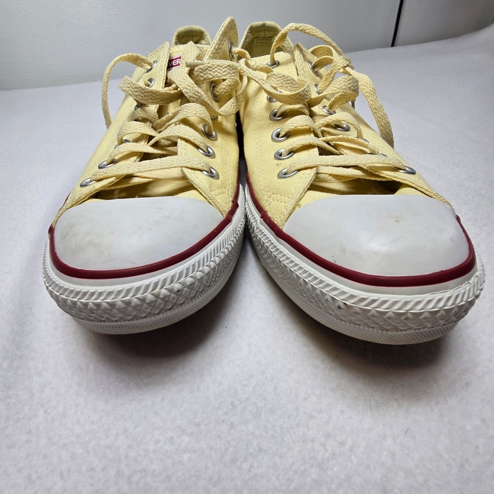 Converse Chuck Taylor All Star Low Top Shoes Sneakers Yellow Mens 10 Womens 12 - Picture 12 of 14